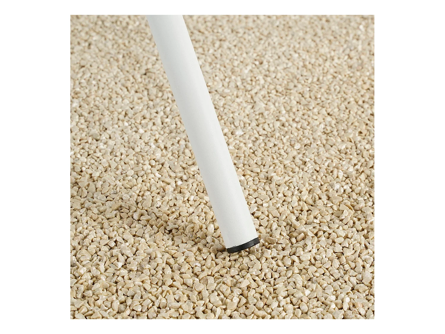 Ensemble de bistrots de jardin en métal - 60 x 60 x 74,5 - Blanc - EVITA