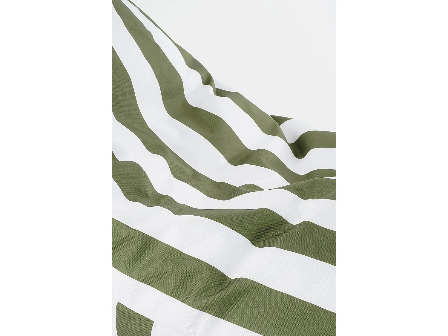 Zitzak van polyester - 140 x 95 x 95 - Groen, wit - RISSY