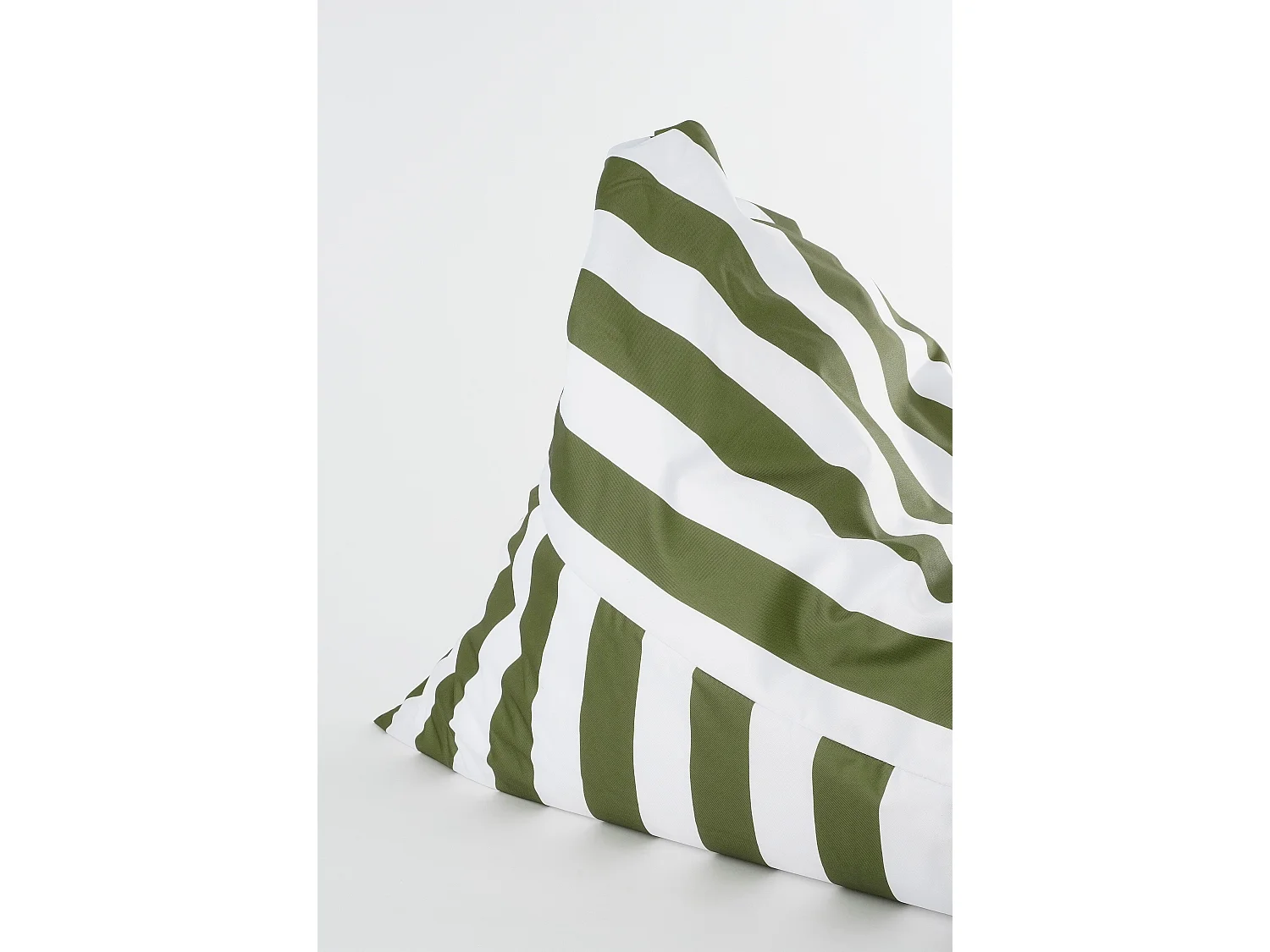Zitzak van polyester - 140 x 95 x 95 - Groen, wit - RISSY