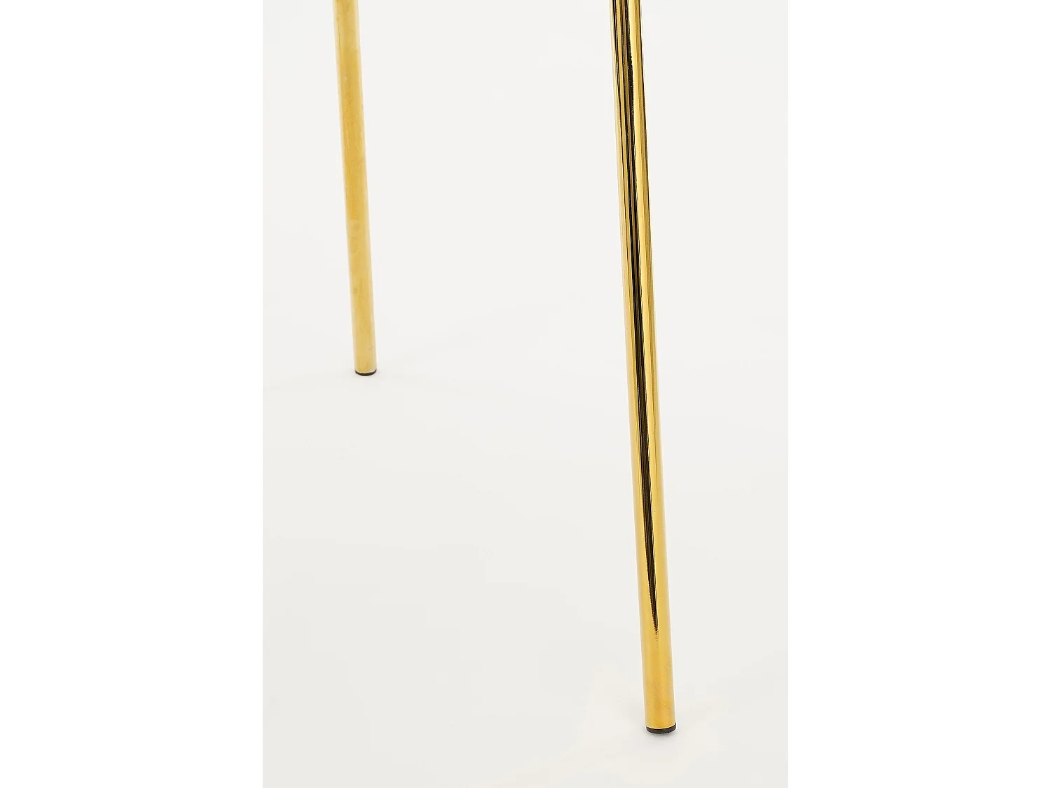 Eetkamerstoel van fluweel en metaal - 54 x 51 x 79 - Roze - MOONY