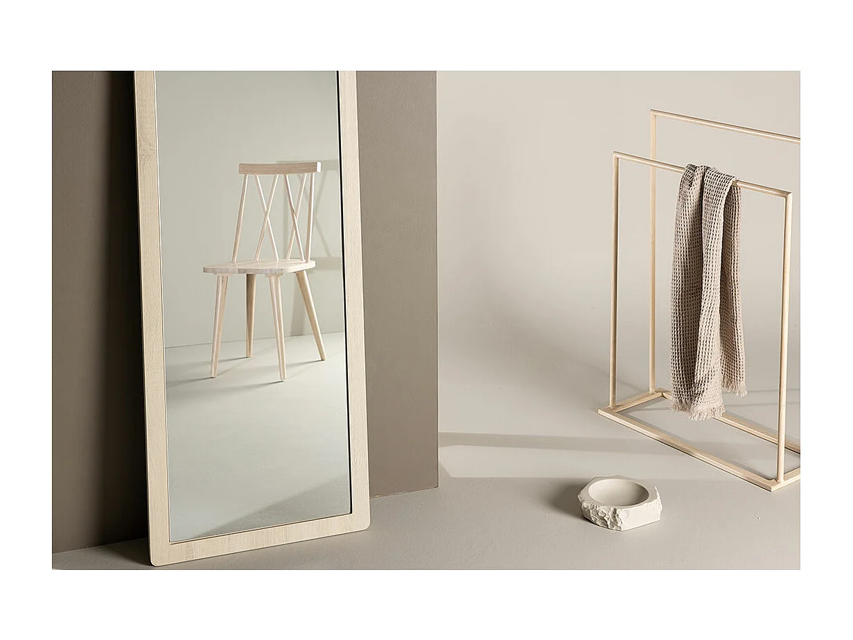 Miroir Mural Design "Memphis" 193cm Naturel