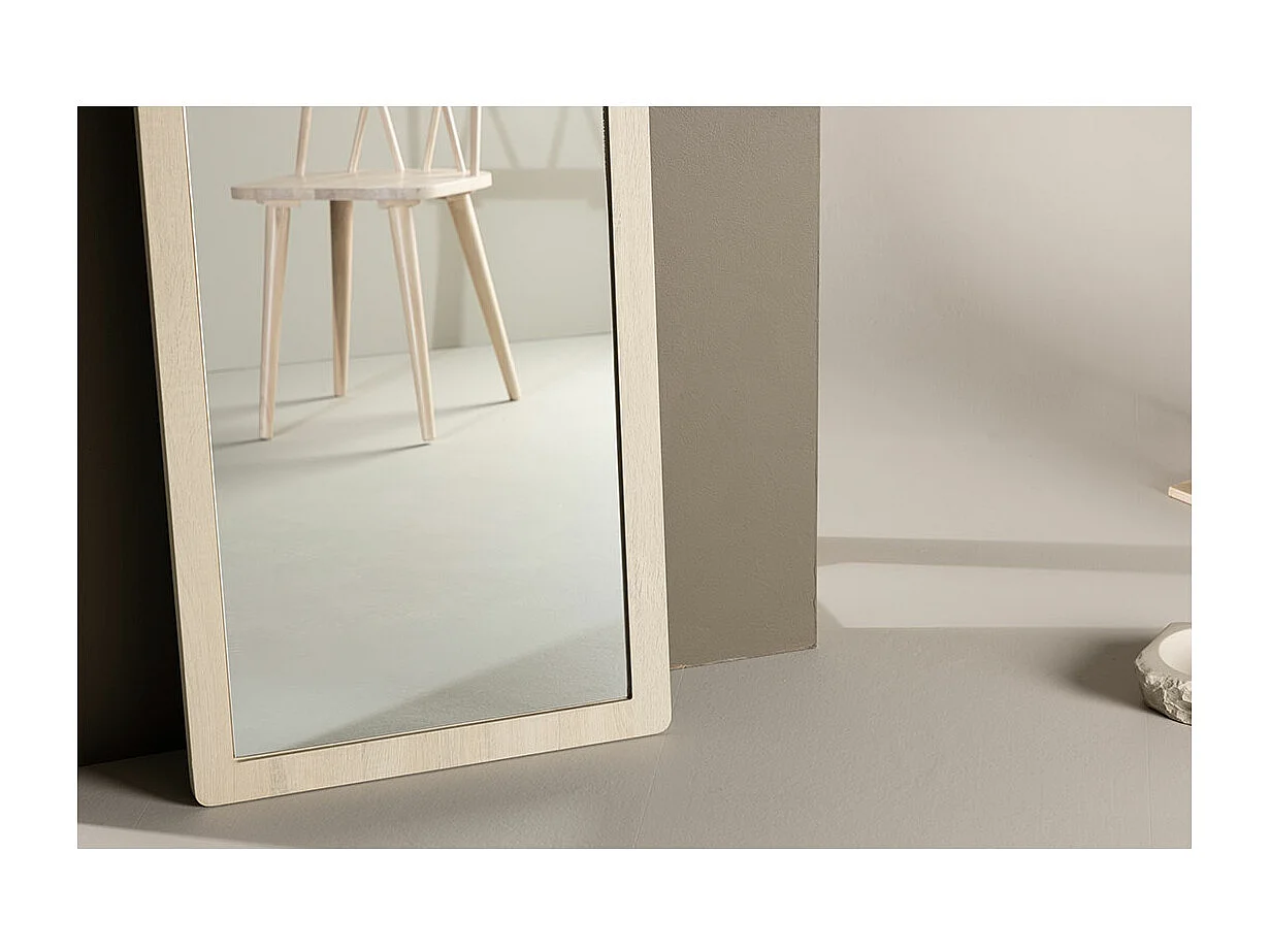 Miroir Mural Design "Memphis" 193cm Naturel