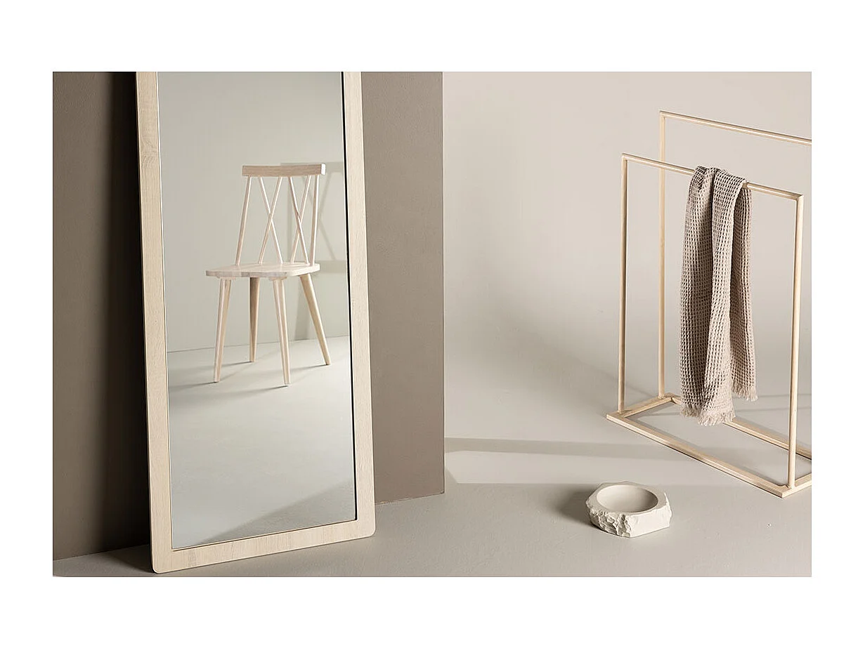 Memphis miroir sol 60x193 cm whitewash.
