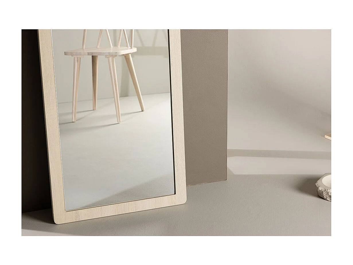 Memphis miroir sol 60x193 cm whitewash.
