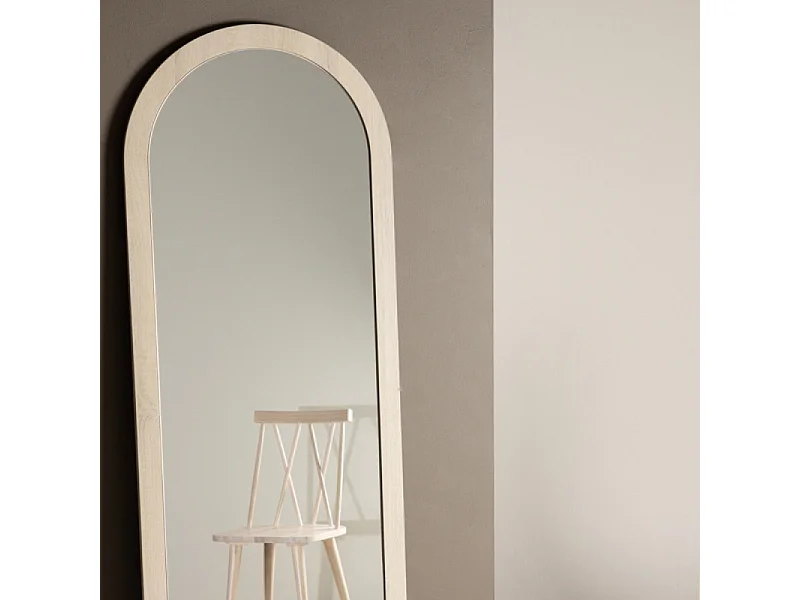 Memphis miroir sol 60x193 cm whitewash.