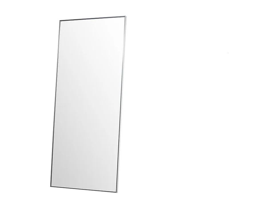 Orlando spiegel vloer en wand 85x190 cm zilverkleurig.