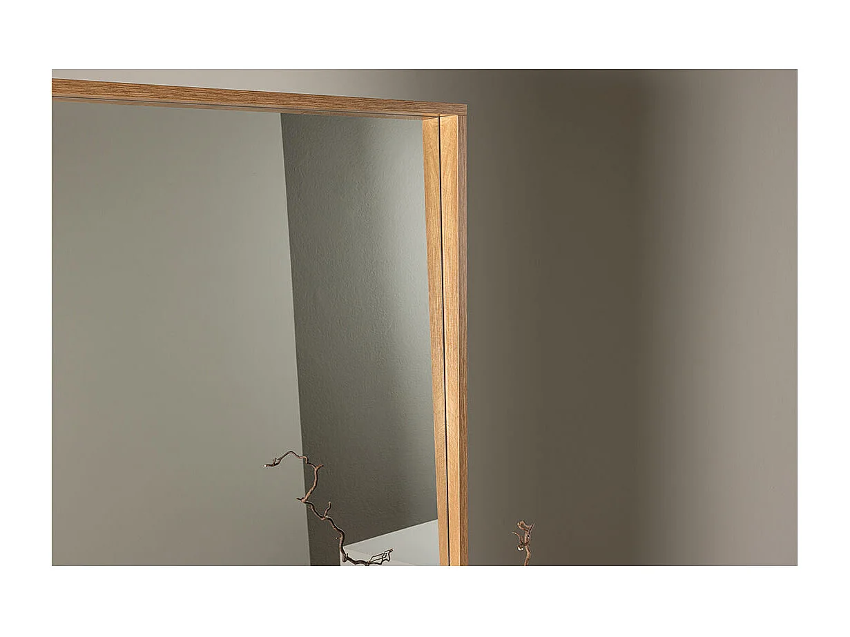 Miroir Mural Design "Nashville" 196cm Naturel