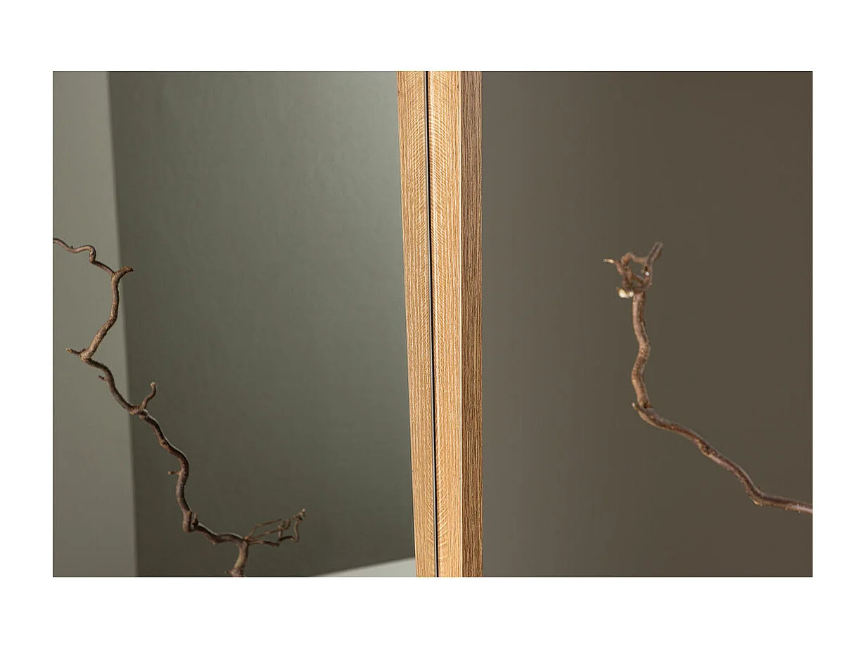 Miroir Mural Design "Nashville" 196cm Naturel