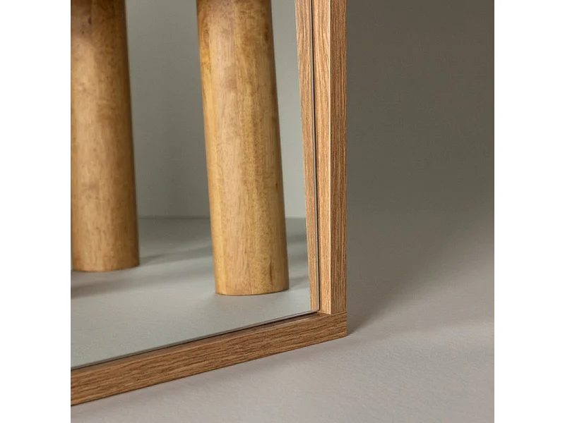 Miroir Mural Design "Nashville" 196cm Naturel