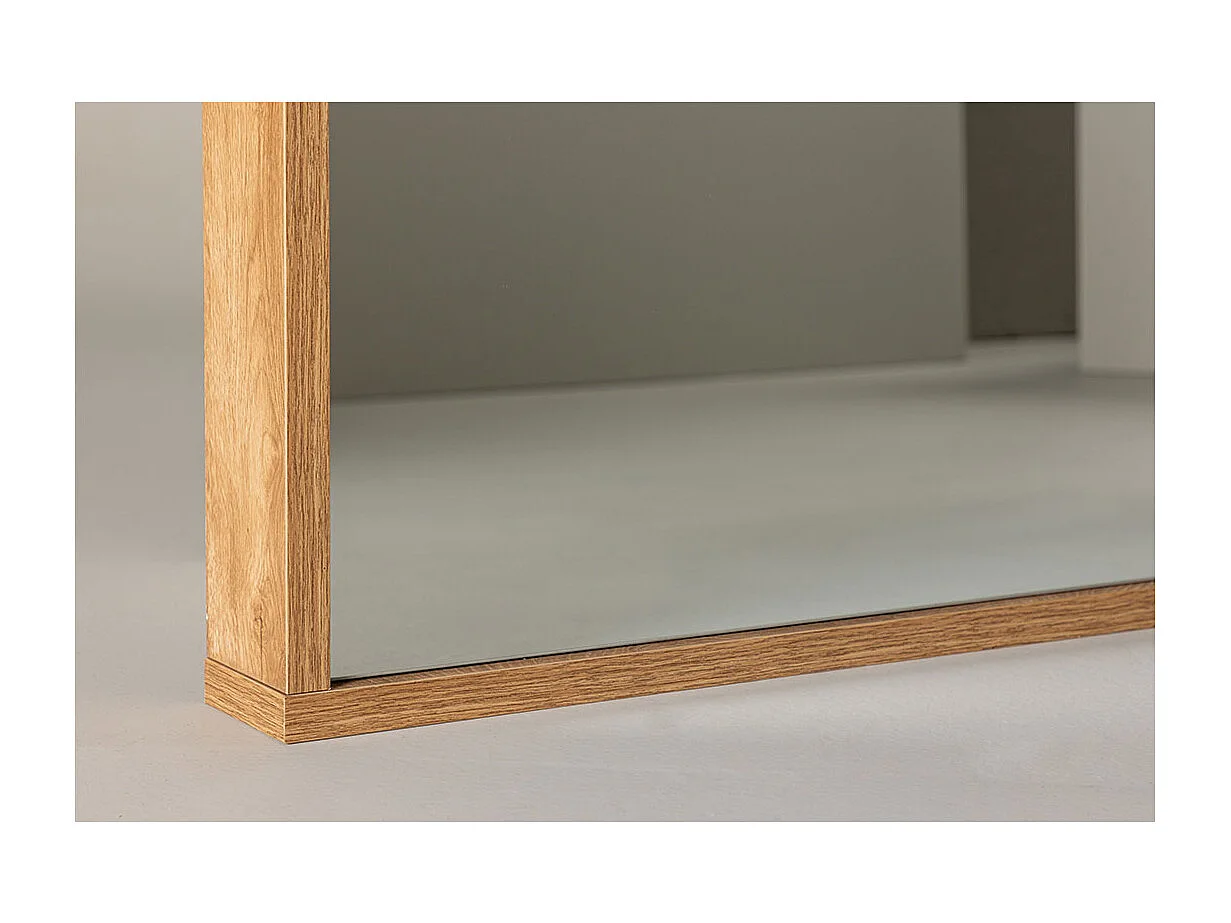 Miroir Mural Design "Nashville" 196cm Naturel