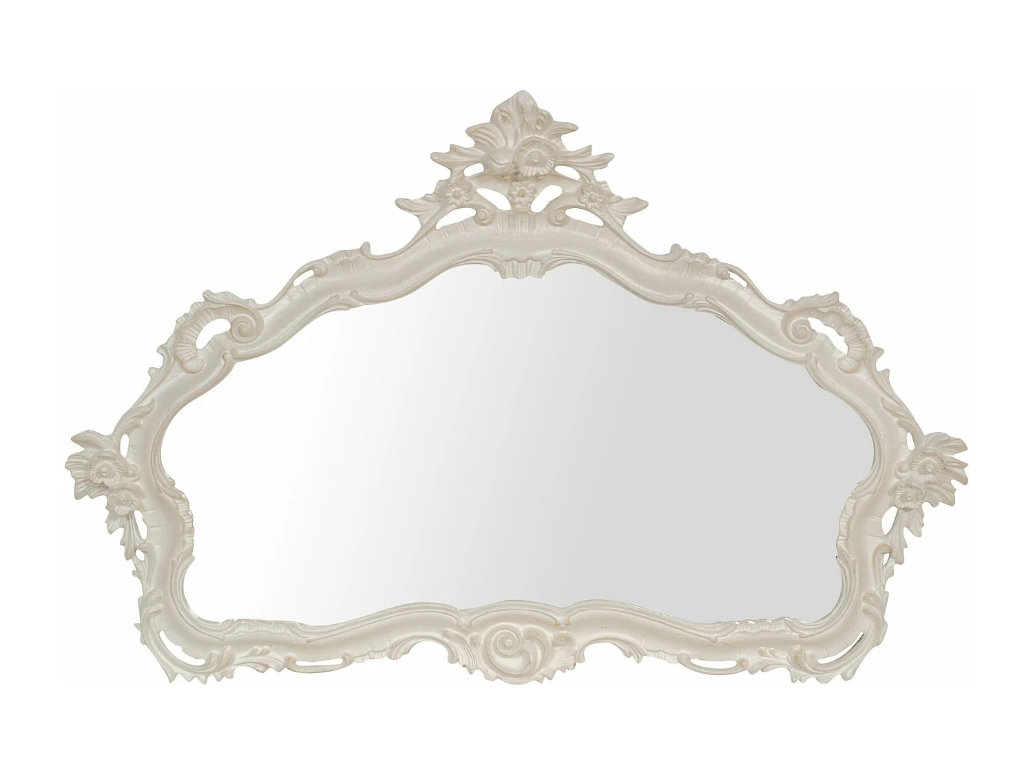 Miroir mural Shabby chic - Bois - 110x72 cm