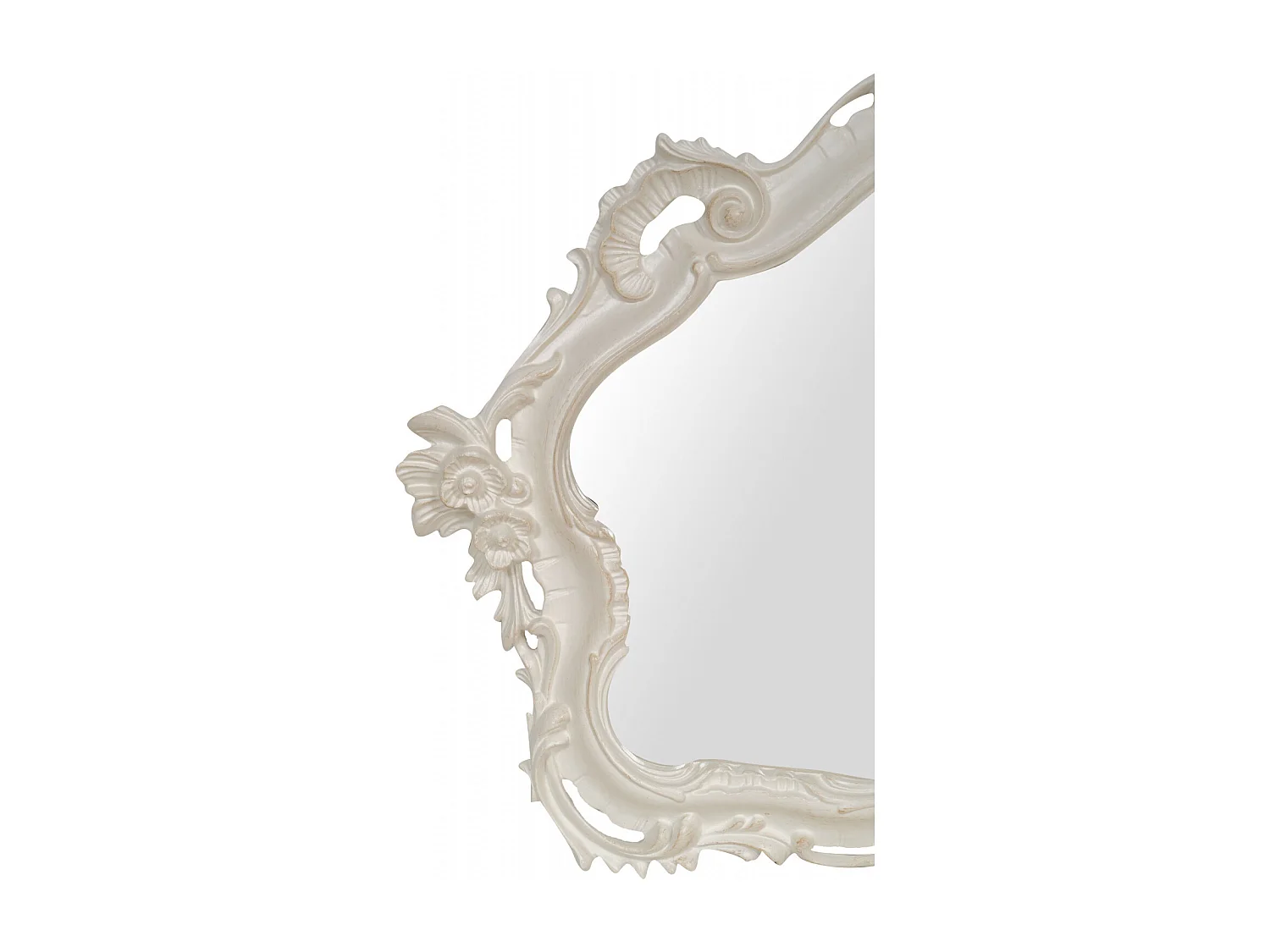 Miroir mural Shabby chic - Bois - 110x72 cm