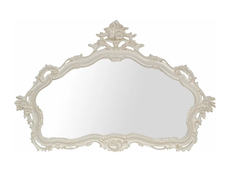 Miroir mural Shabby chic - Bois - 110x72 cm
