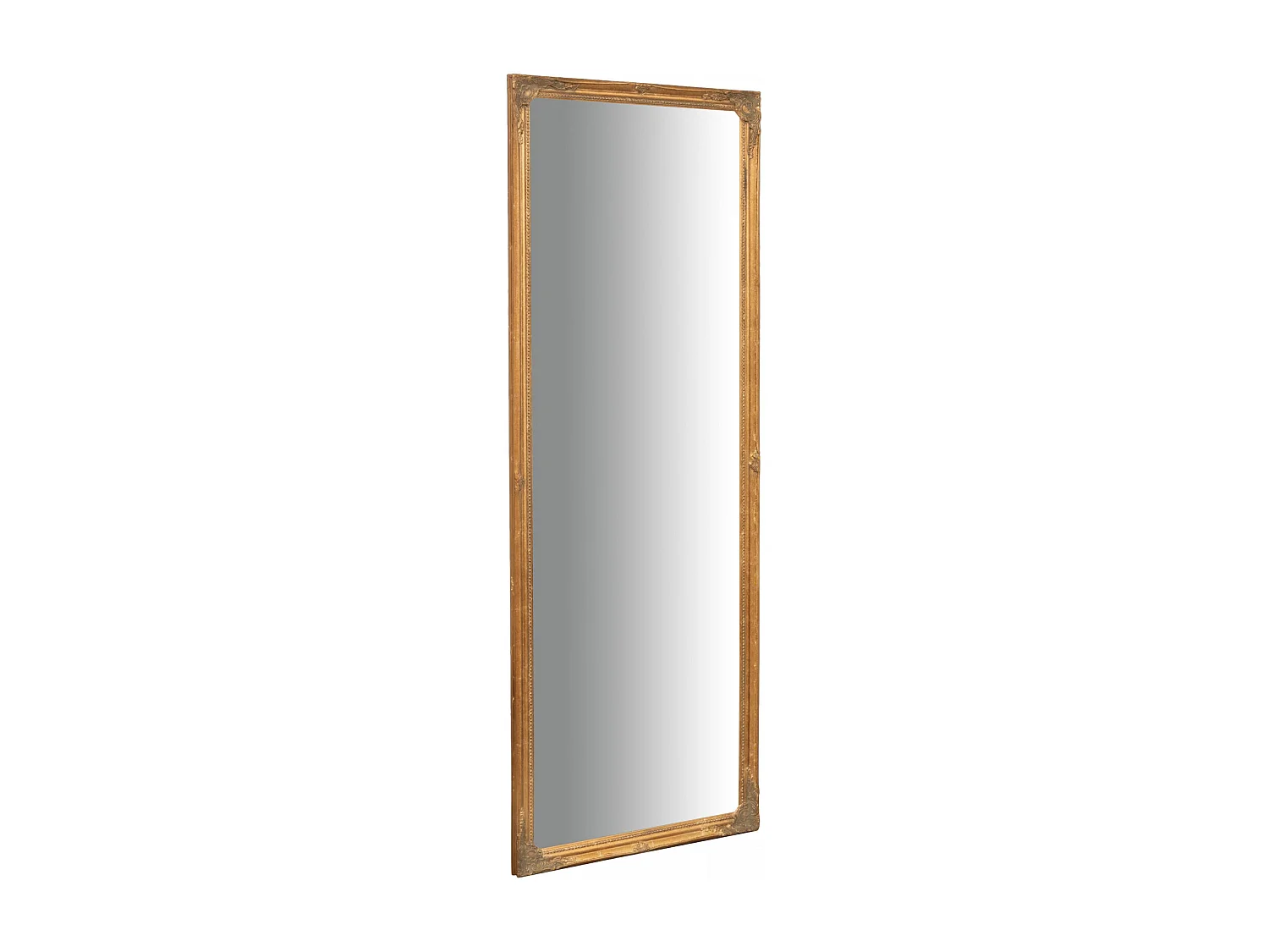 Miroir mural finition or antique - vertical/horizontal - Bois - 50x140 cm