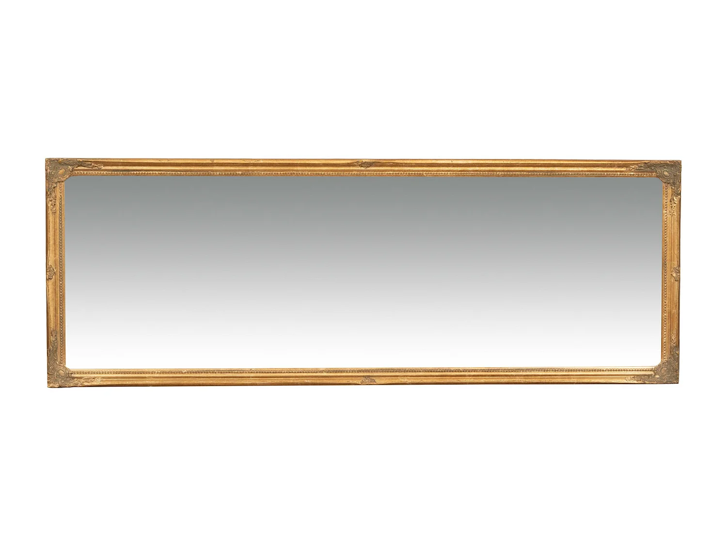 Miroir mural finition or antique - vertical/horizontal - Bois - 50x140 cm