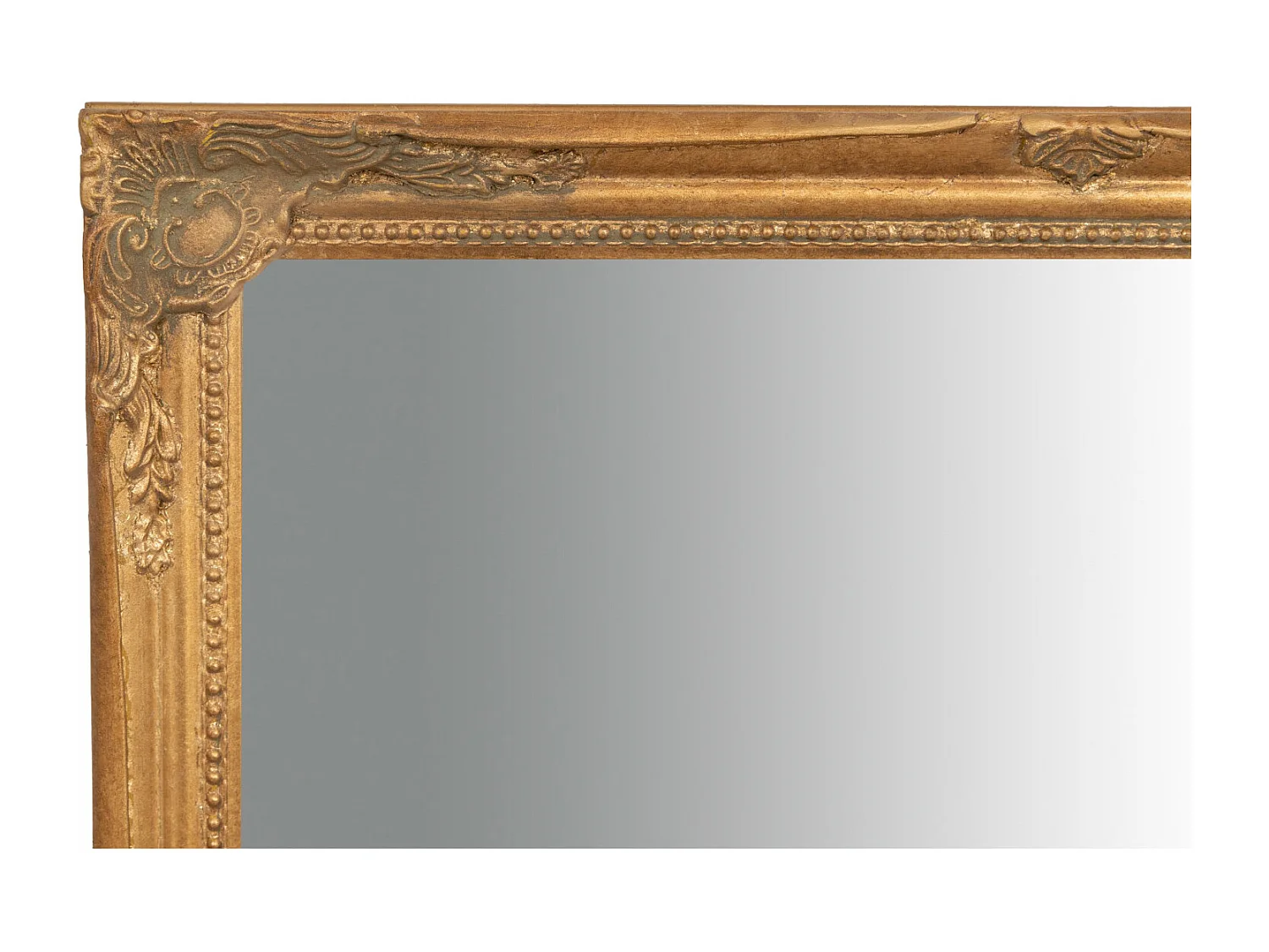 Miroir mural finition or antique - vertical/horizontal - Bois - 50x140 cm