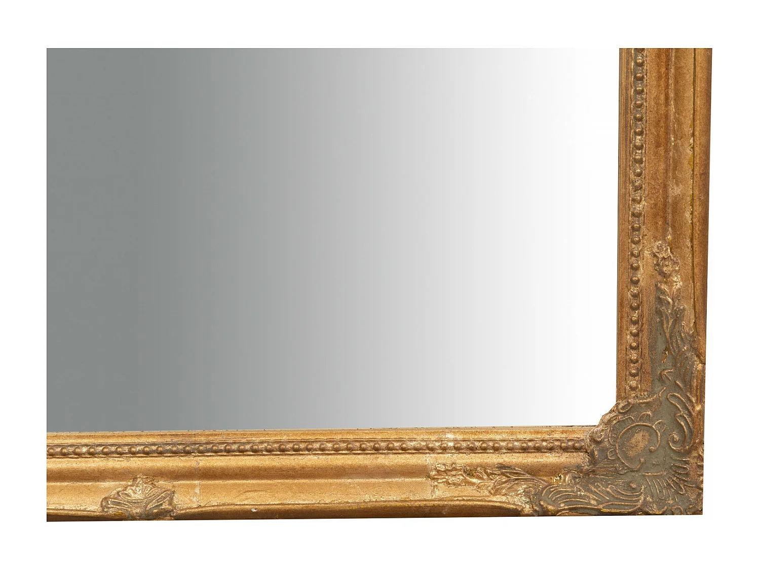 Miroir mural finition or antique - vertical/horizontal - Bois - 50x140 cm