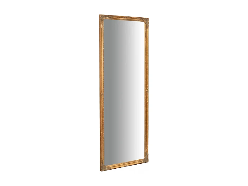Miroir mural finition or antique - vertical/horizontal - Bois - 50x140 cm