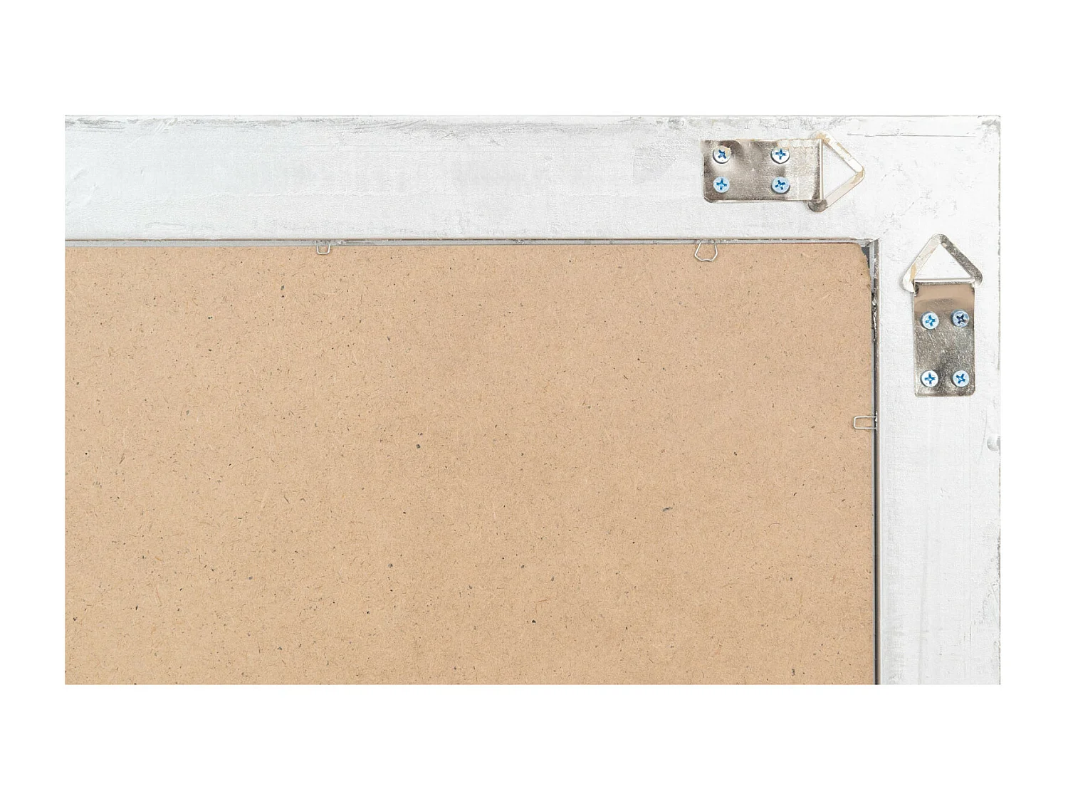 BISCOTTINI Miroir Mural en Bois - Miroir à Suspendre Finition Argent Antique - Miroir Décoratif pour Salon et Salle de Bain - 72x180 cm