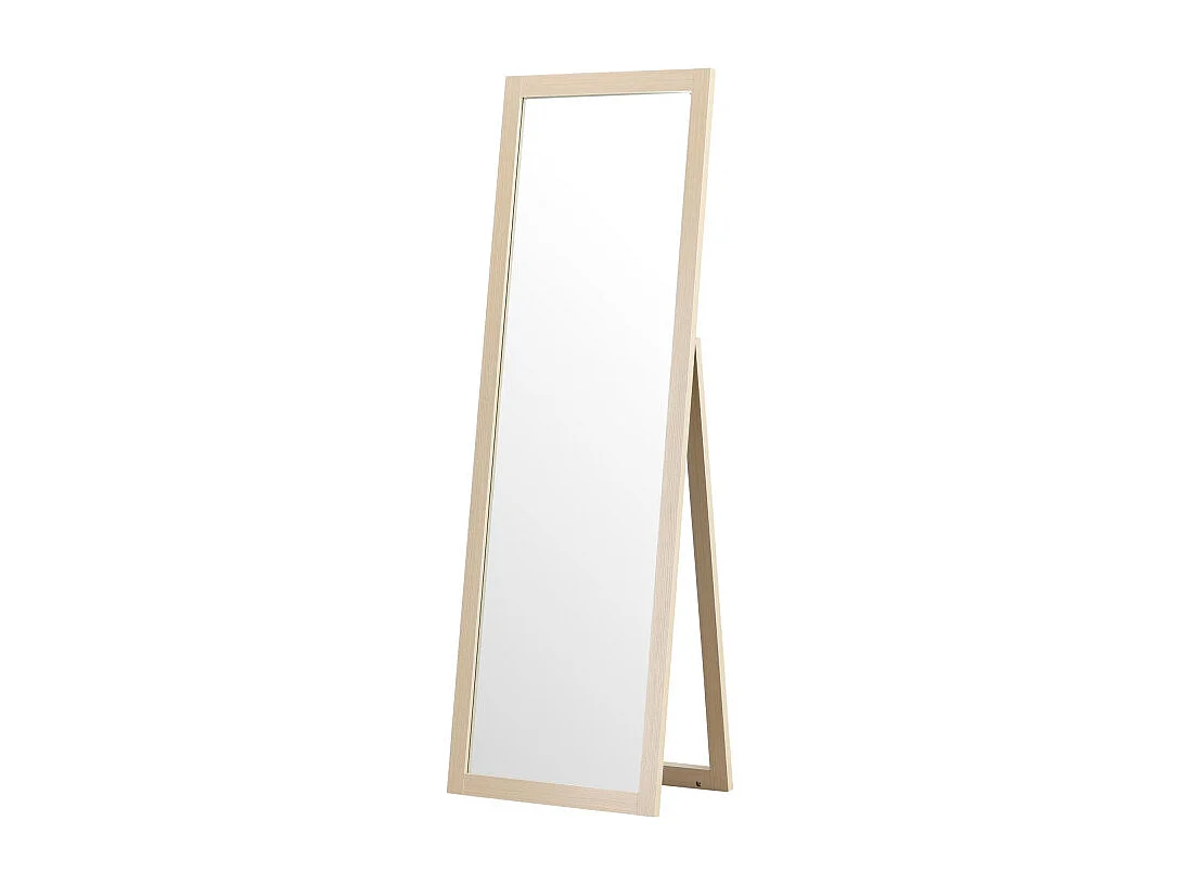 Miroir Design sur Pied "Sebring" 170cm Naturel
