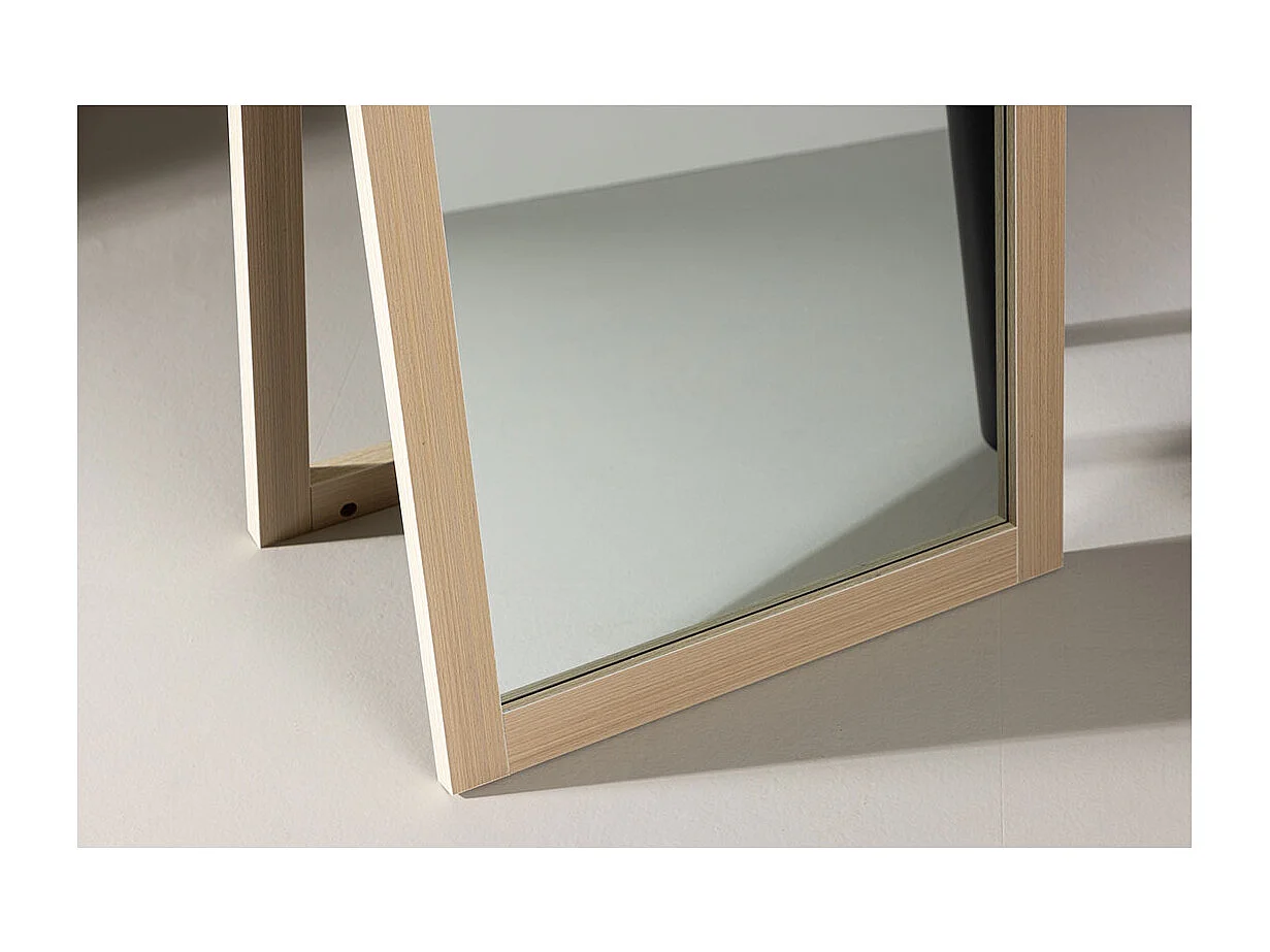 Miroir Design sur Pied "Sebring" 170cm Naturel