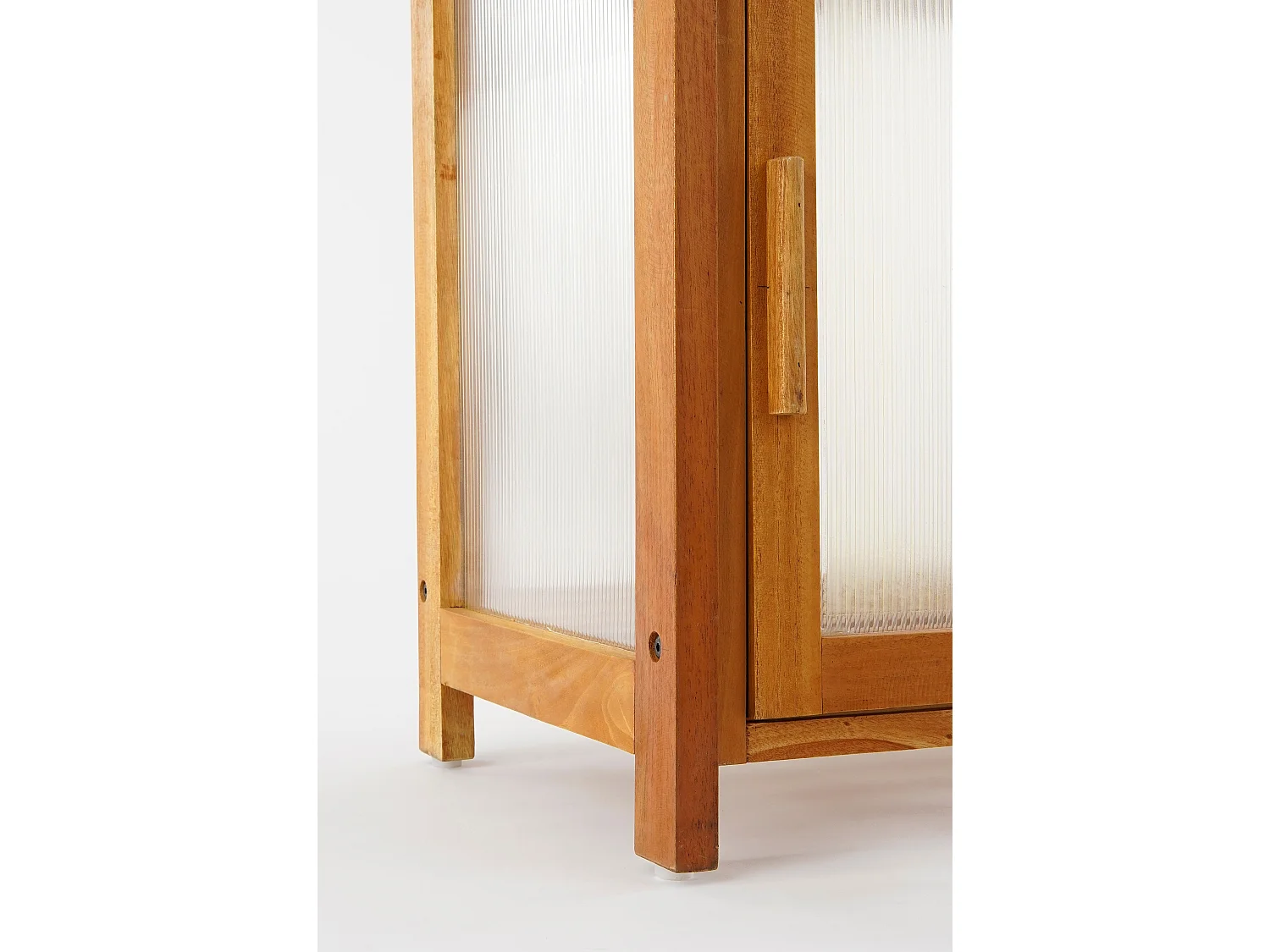 Serre en acajou et polycarbonate et pièces métals - 60 x 42 x 152 - Marron - CAMINIA