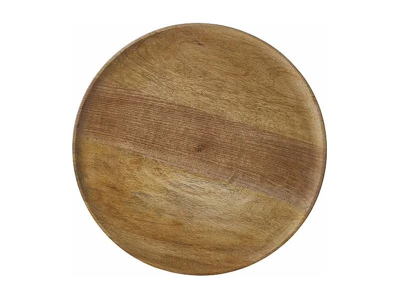 Cartel decorativo de Madera de mango - Ø40 - Marrón - DUKO