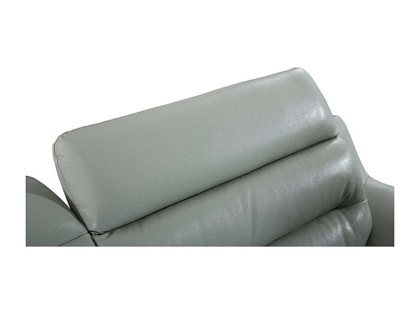 Fauteuil cuir Design JUDE Gris perle