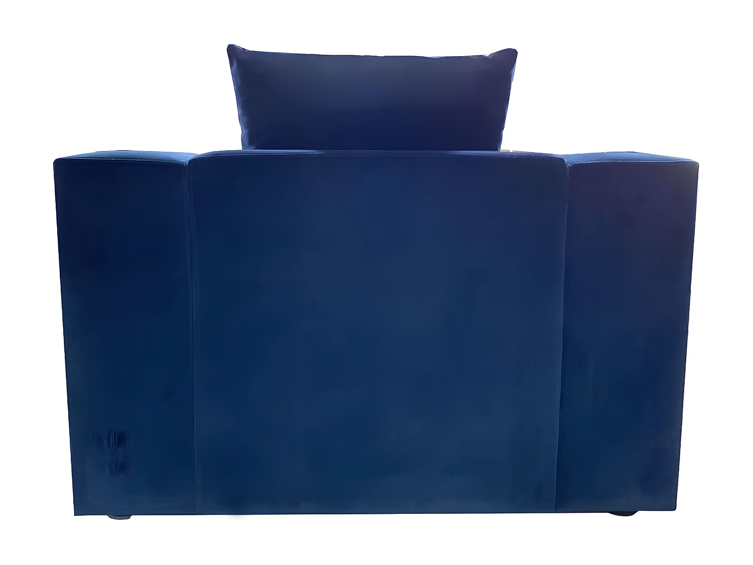 Fauteuil en velours KALIA - Bleu