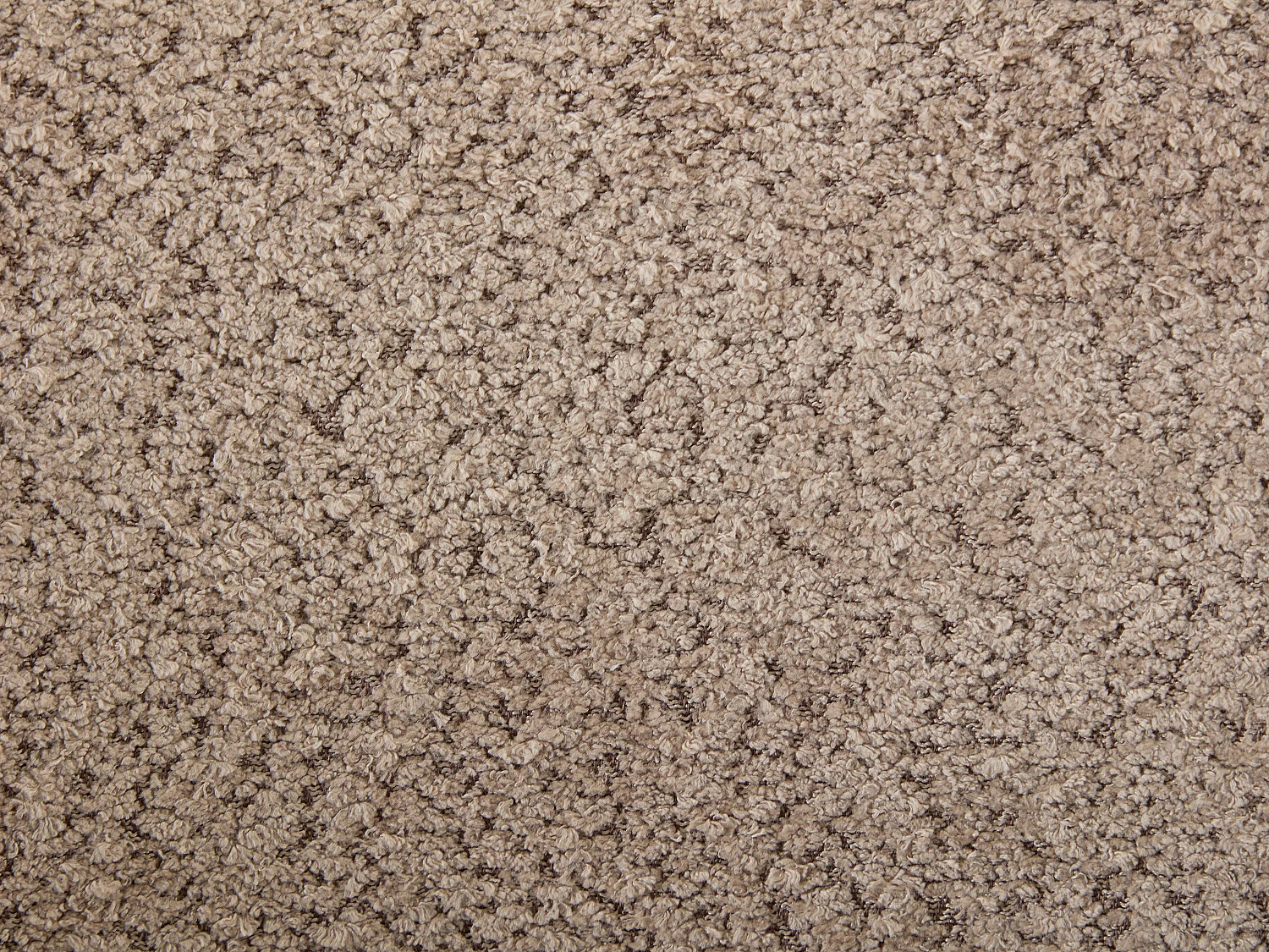 Lot de 2 tabourets de bar en tissu bouclette et métal noir - Taupe - TOYBA de Pascal Morabito