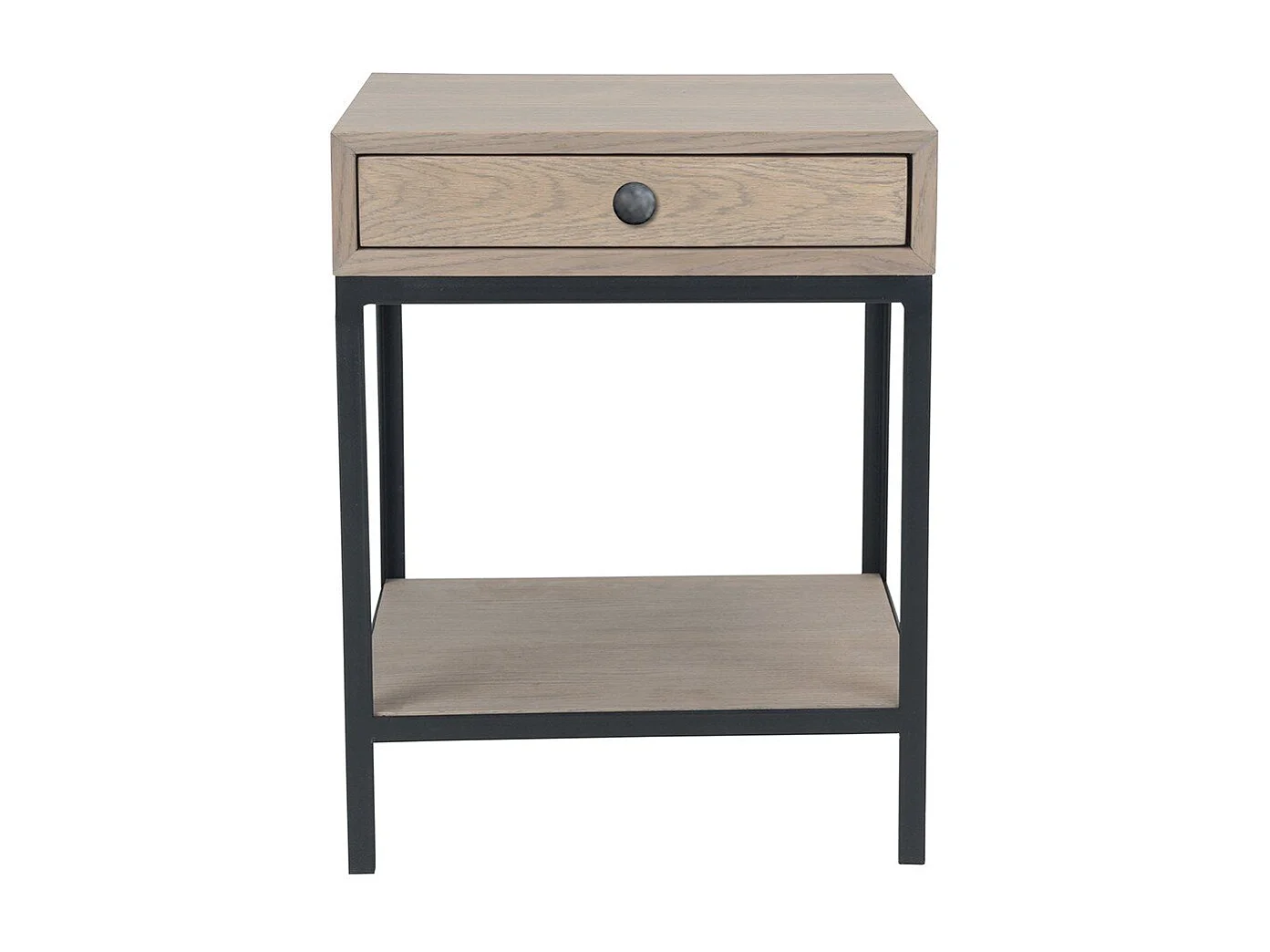 Oak and metal bedside table - Gilles
