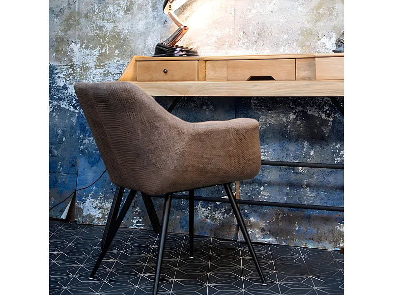 Chaise matelassée terre Bridge