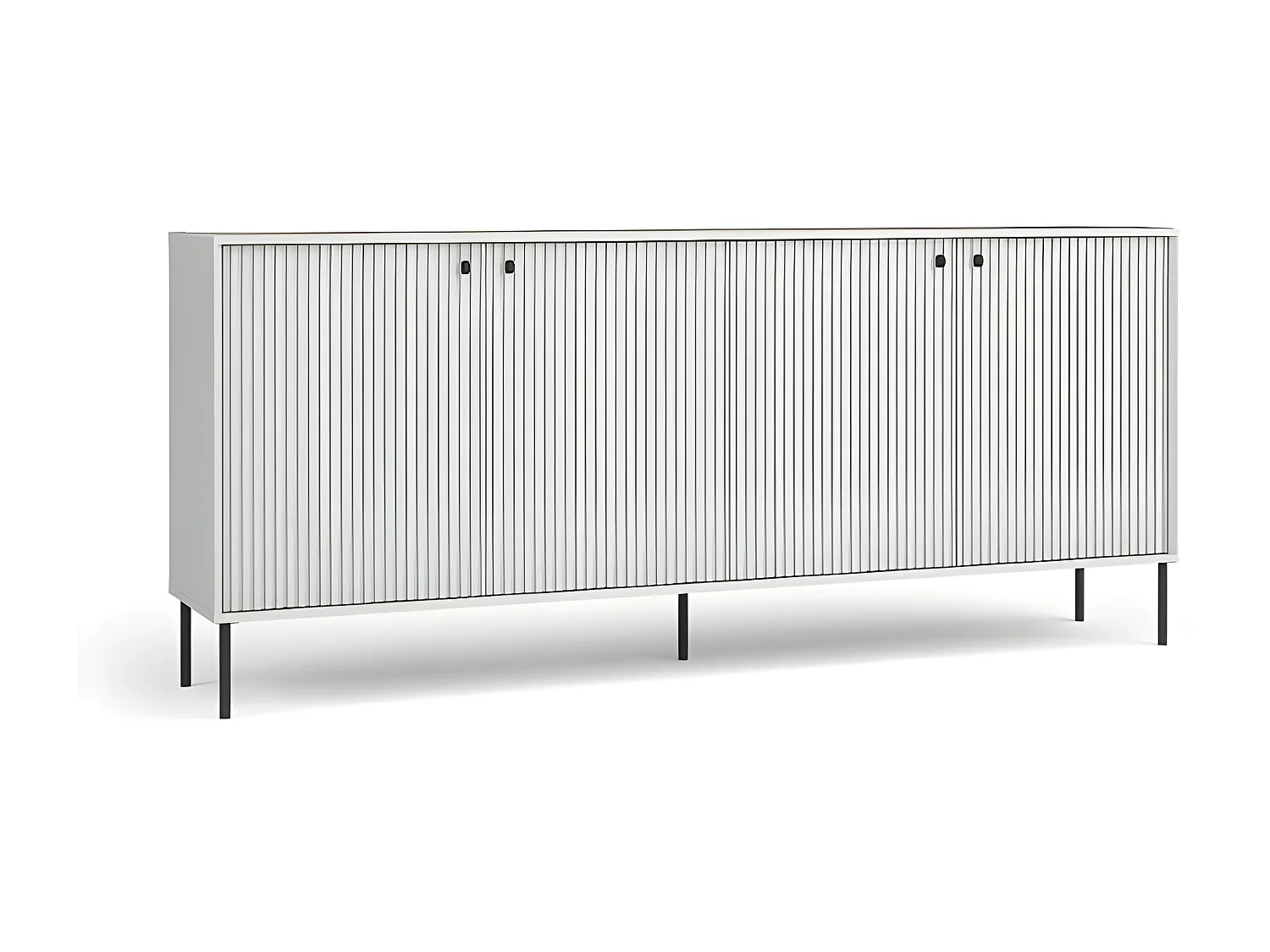 Buffet 4 portes blanc mat Iris