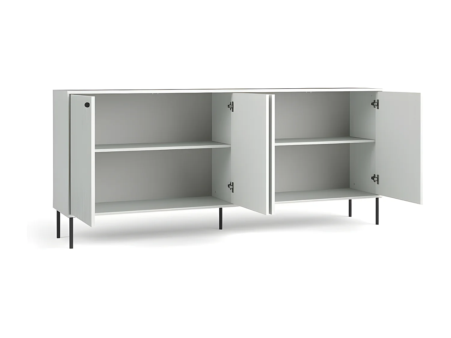 Buffet 4 portes blanc mat Iris