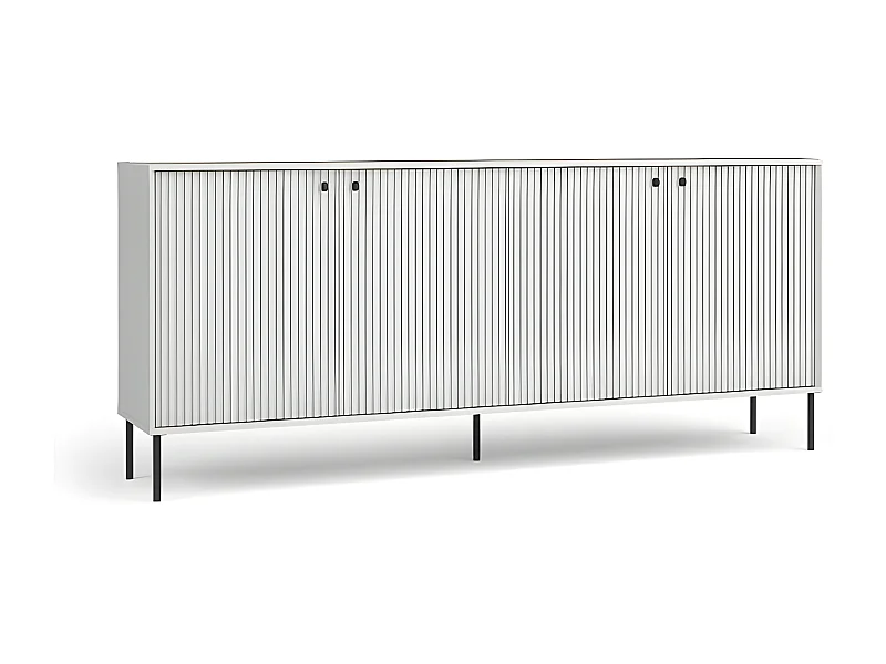 Buffet 4 portes blanc mat Iris
