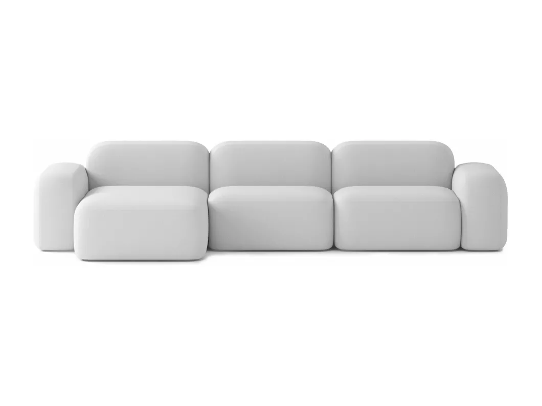 Kauf Unique Modulares 5-Sitzer-Ecksofa Max aus Stoff, hellgrau