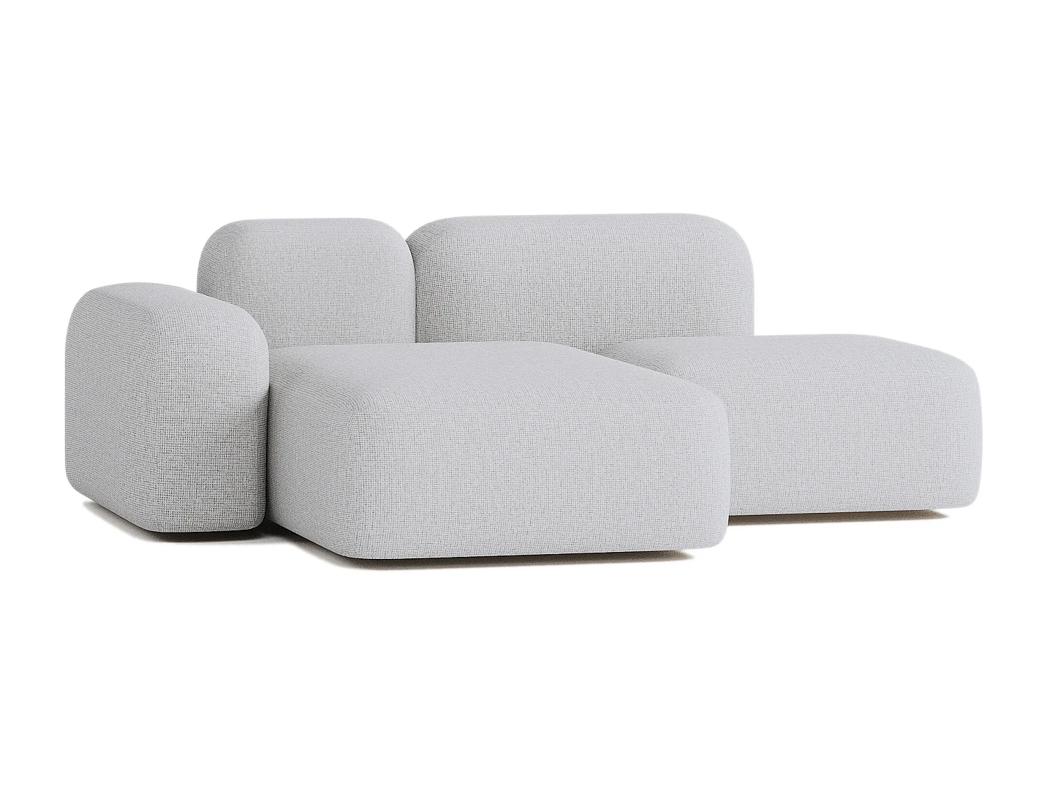 Max modulaire bank 2 zits lichtgrijs