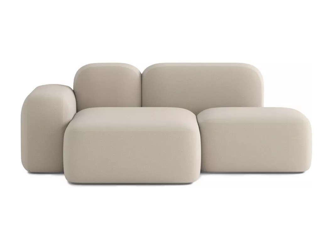 Kauf Unique Modulares 2-Sitzer-Ecksofa Max aus Stoff, beige