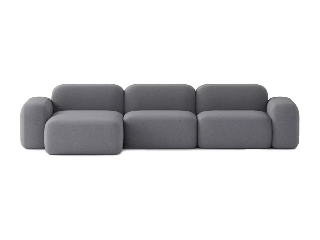 Kauf Unique 5-Sitzer-Ecksofa Max aus Stoff, dunkelgrau