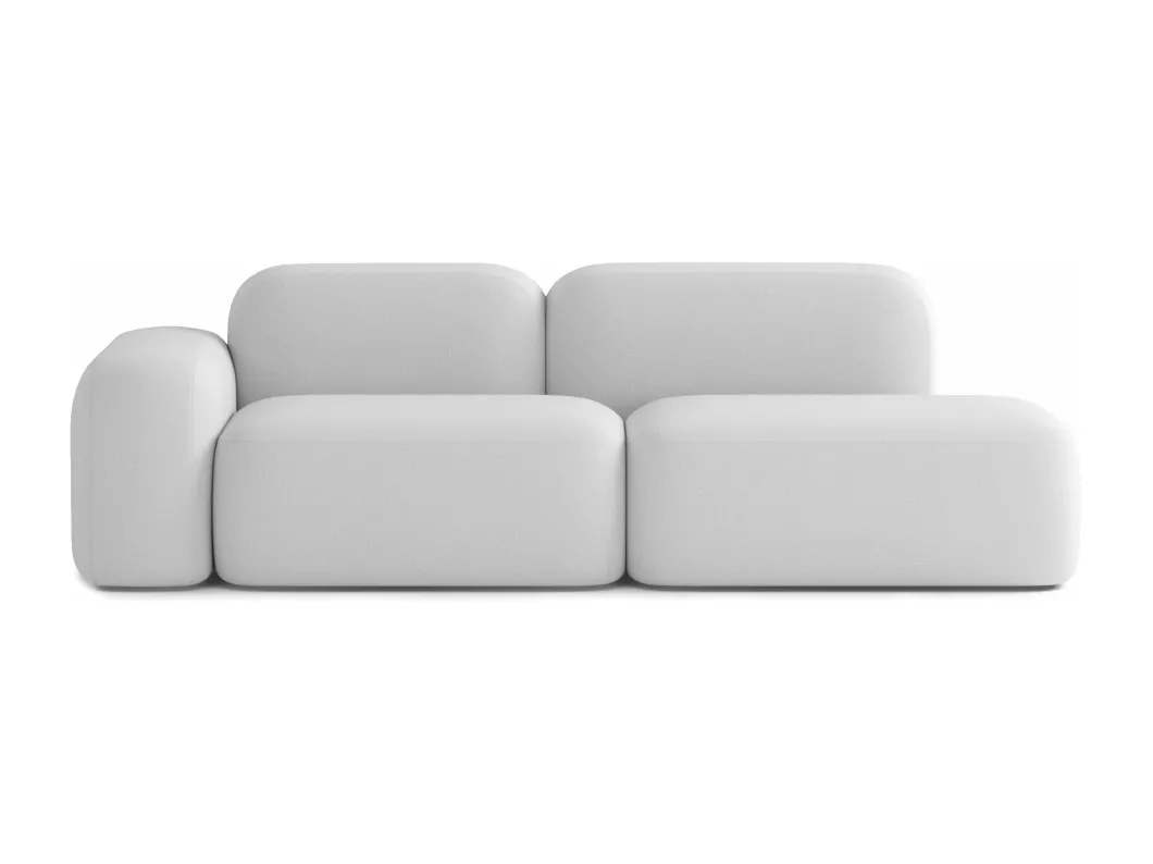 Kauf Unique Modulares 3-Sitzer-Sofa Max aus Stoff, hellgrau