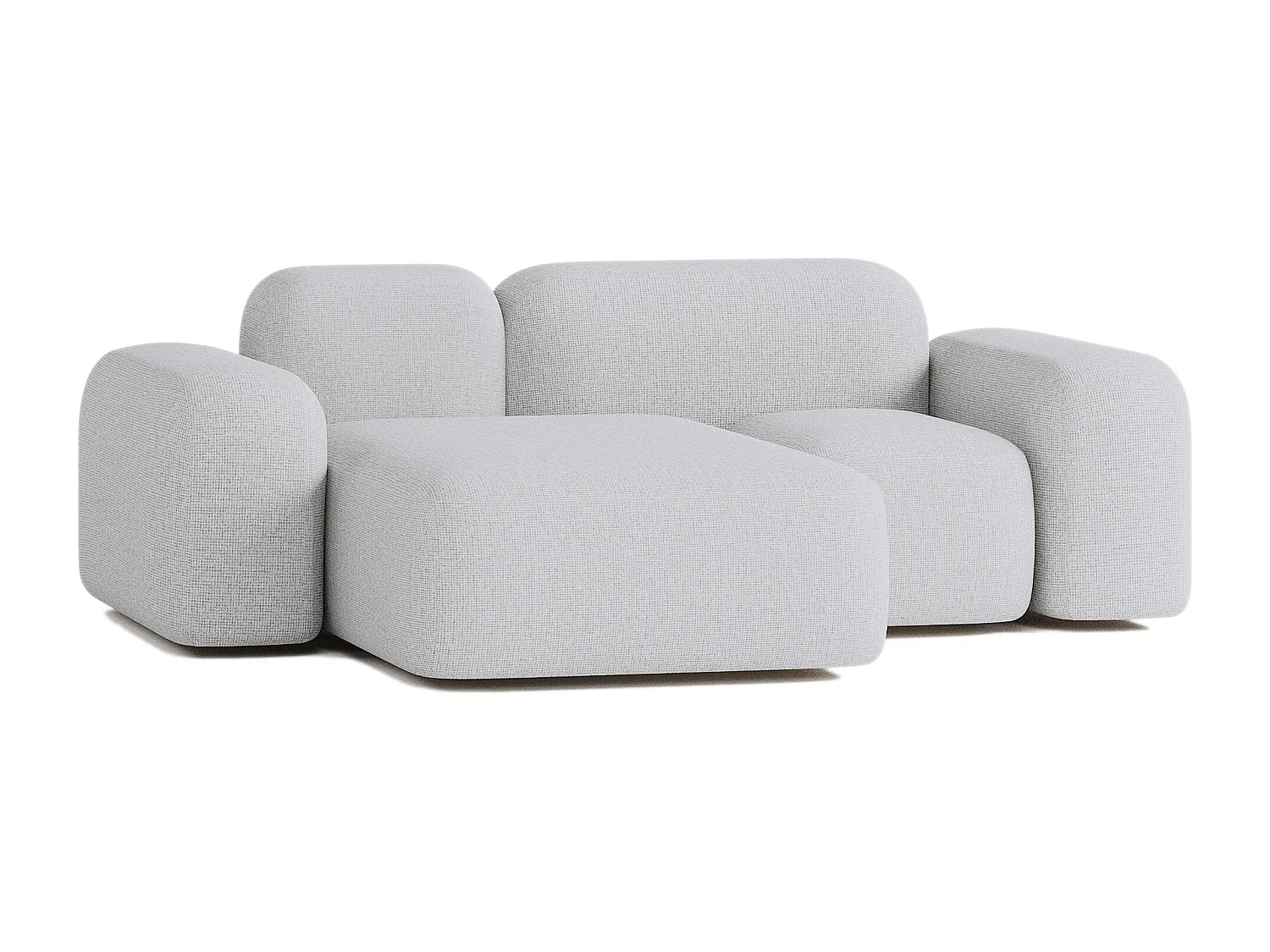 Max modulaire bank 2 zits lichtgrijs