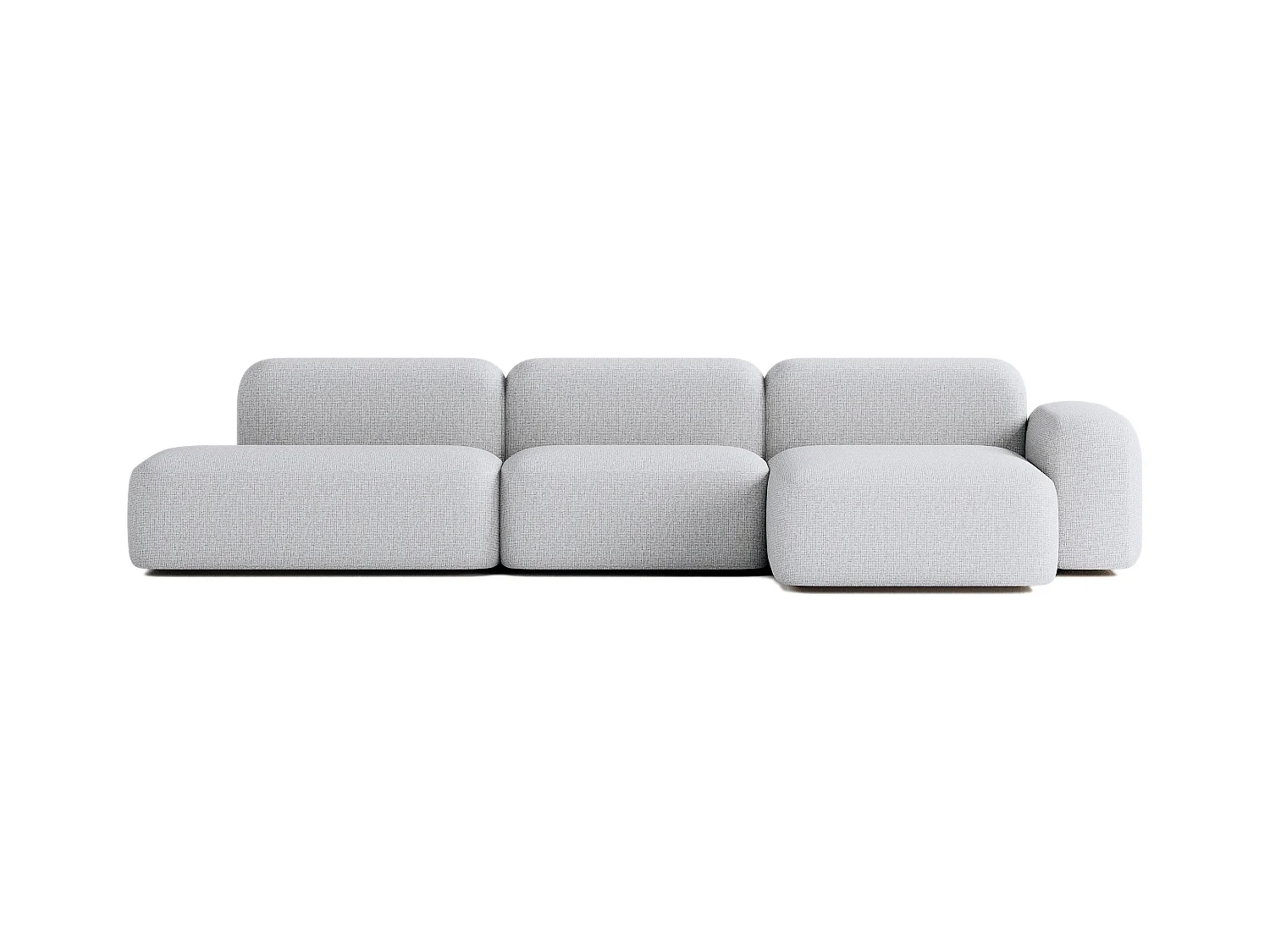 Max modulaire bank 5 zits lichtgrijs