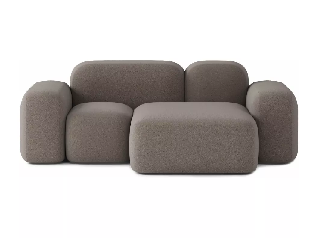 Kauf Unique Modulares 2-Sitzer-Ecksofa Max aus Stoff, braun