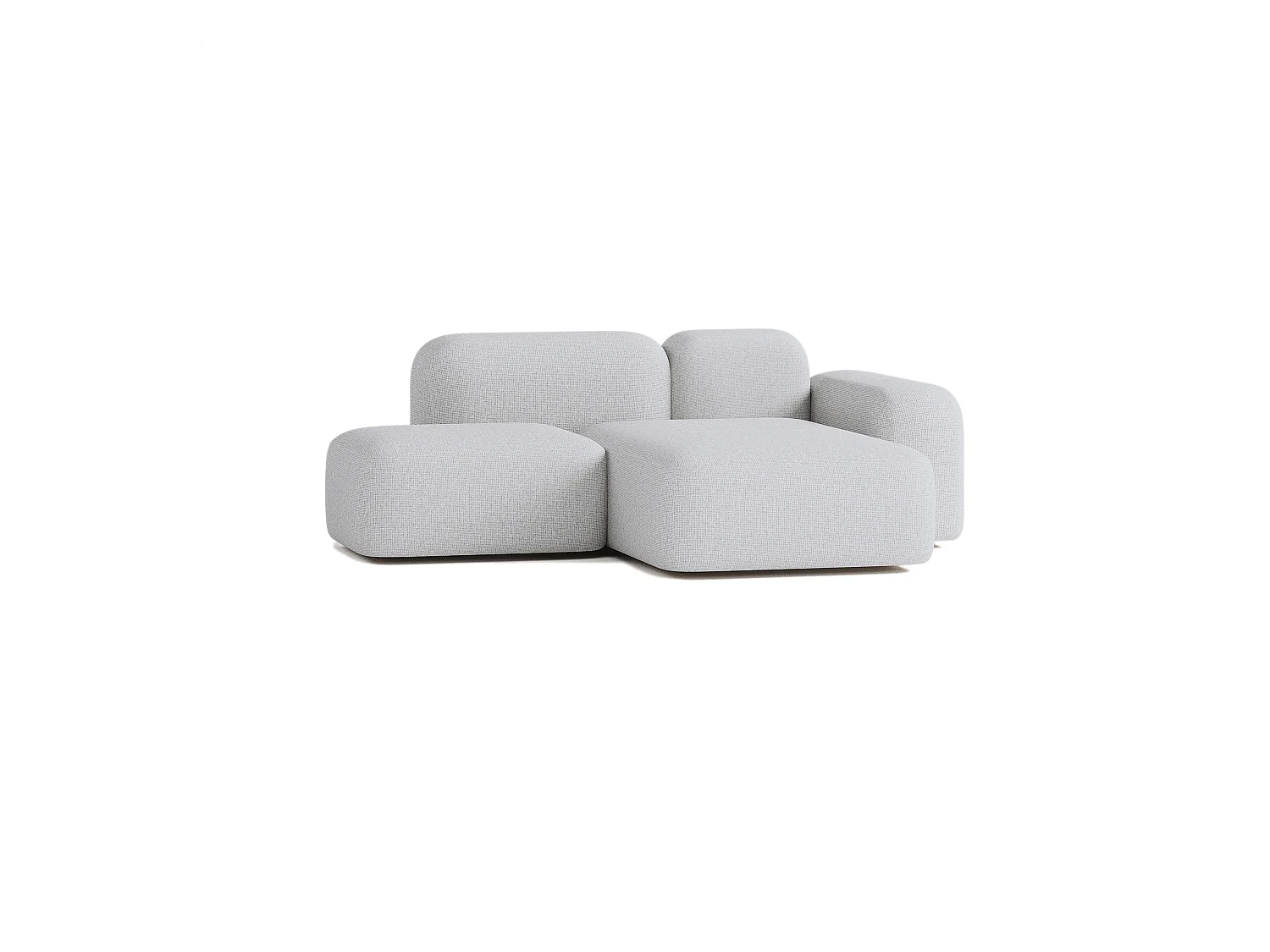 Max modulaire bank 2 zits lichtgrijs