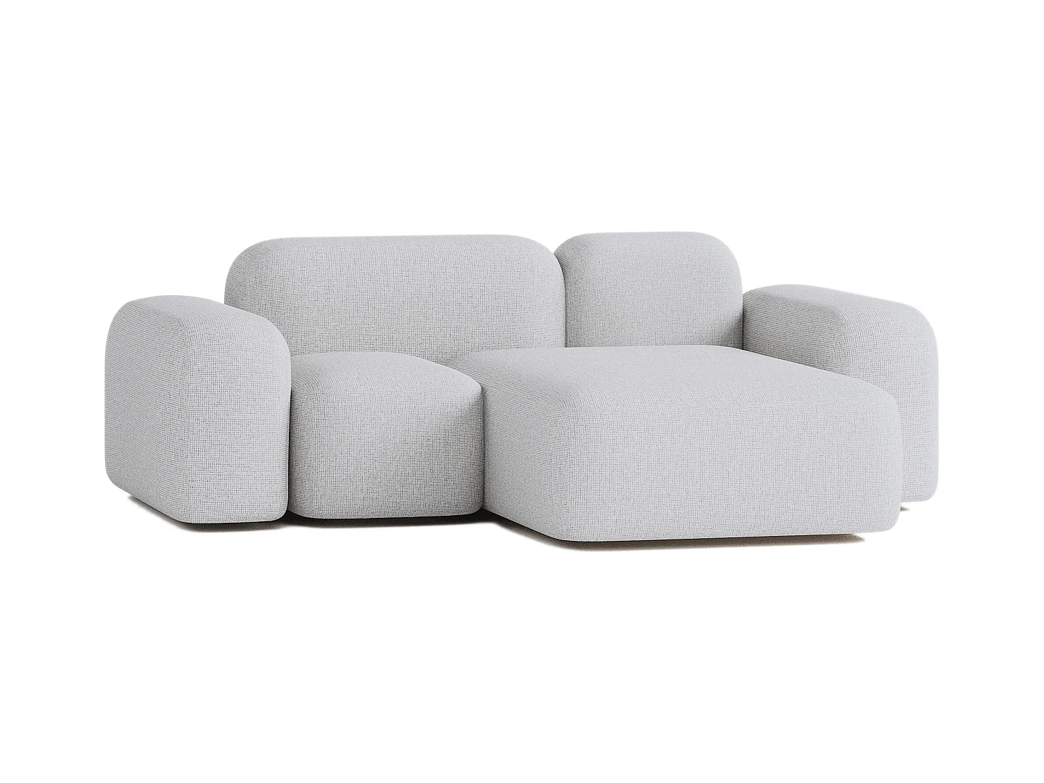 Max modulaire bank 2 zits lichtgrijs