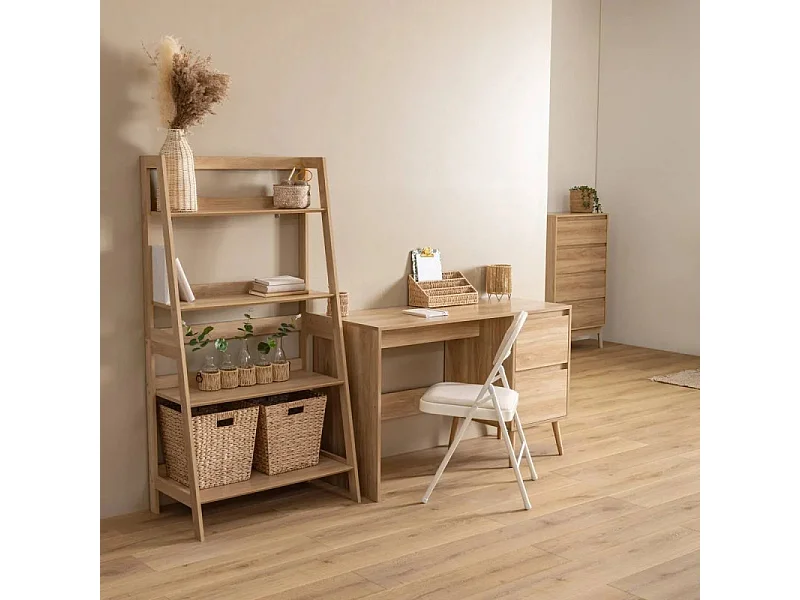 Commode Design 4 Tiroirs "Abana" 107cm Naturel