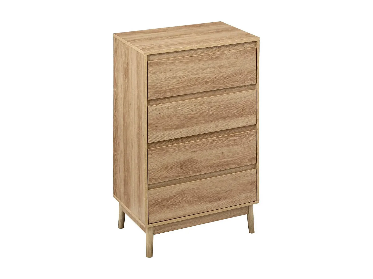 Commode Design 4 Tiroirs "Abana" 107cm Naturel