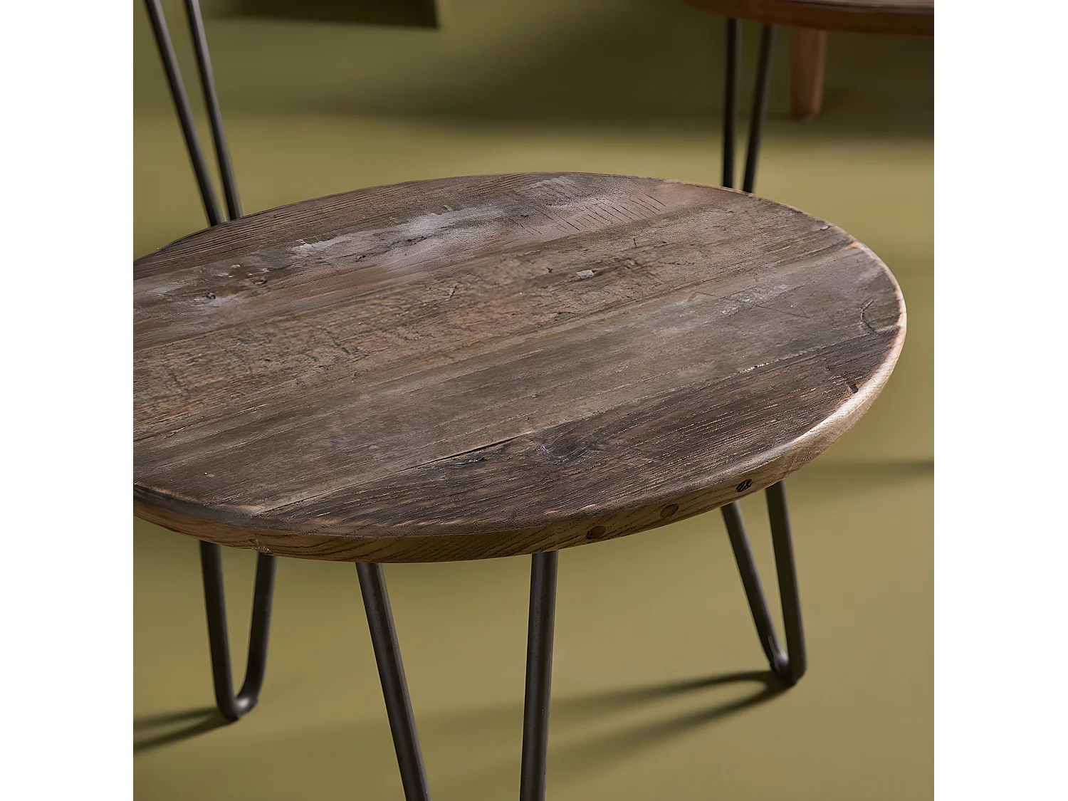 Massief grenen nesttafels COLETTE - Set van 3