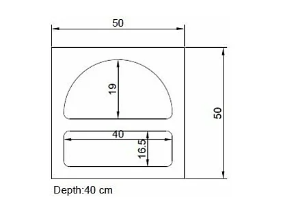 Nachttisch mit Stauraum - Marmor-Optik Beige - LUELA