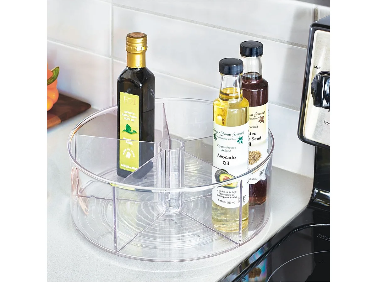 Plaque tournante compartimentée plastique linus